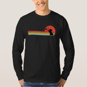 Niedliches Katzenspiel im Retro-Stil T-Shirt