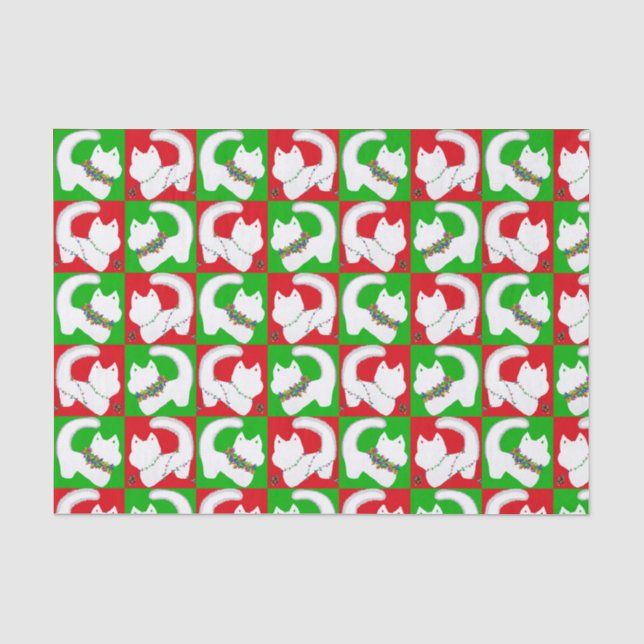 Niedliches Katzenweihpapier Seidenpapier (Vorderseite)