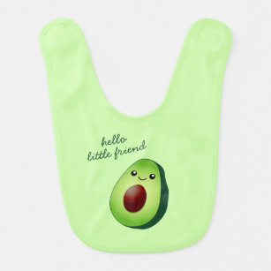 Niedliches Kawaii avocado zeichne Babybib für Kind Babylätzchen