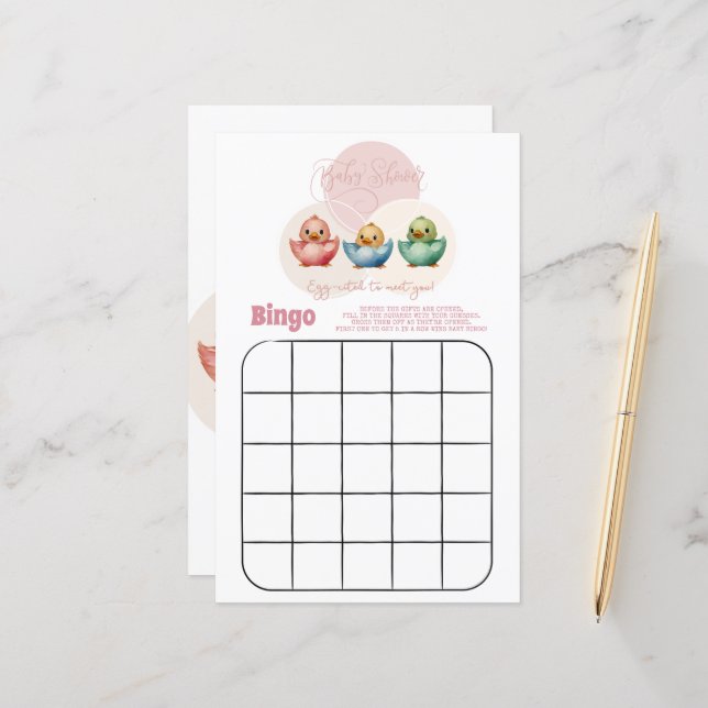 Niedliches Kawaii Egg Birds Pastellfarbenspiel (Vorderseite/Rückseite Beispiel)