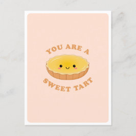 Niedliches Kawaii Eiergebäck Dessert Liebe Zitat Postkarte
