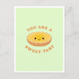 Niedliches Kawaii Eiergebäck Dessert Liebe Zitat Postkarte