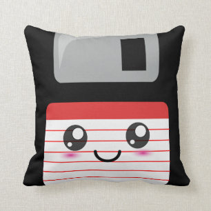 Niedliches/Kawaii glückliches Diskette-Kissen Kissen