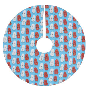 Niedliches Kawaii-Salz und Pfefferschüttler Cartoo Polyester Weihnachtsbaumdecke