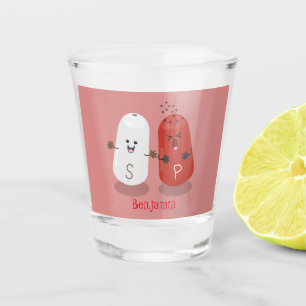 Niedliches Kawaii-Salz und Pfefferschüttler Cartoo Schnapsglas