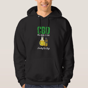 Niedliches KBD-Öl macht gesund nicht hoch Hoodie