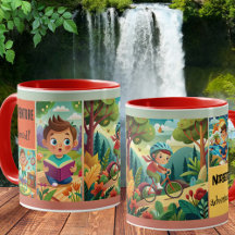 Niedliches Kid Custom Illustration Adventure Tasse