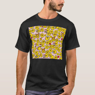 Niedliches Kiiroitori Muster T-Shirt