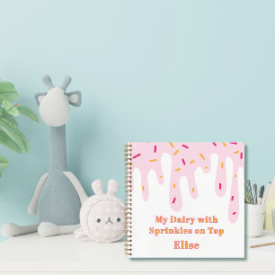 Niedliches Kinderdiary Sprinkle Ice Cream Tropfen Notizbuch