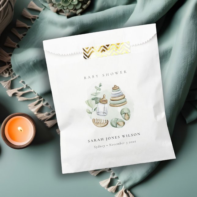 Niedliches Kinderzimmer Essential Leafy Green Baby Geschenktütchen (Von Creator hochgeladen)