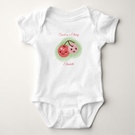 Niedliches Kirschenpaar Baby Strampler