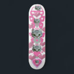 niedliches kitschiges rosa Skateboard<br><div class="desc">niedliche Skateboard</div>