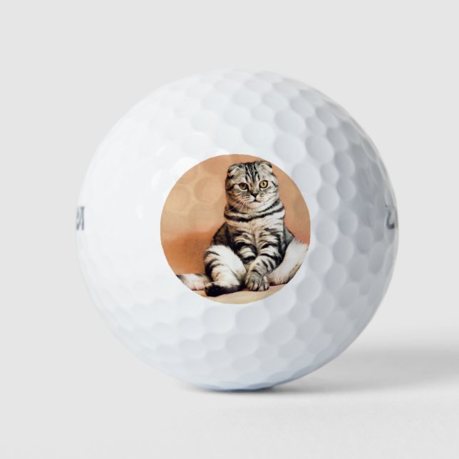 Niedliches Kitten ausgespült Golfball (Vorderseite)