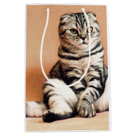 Niedliches Kitten ausgespült Mittlere Geschenktüte