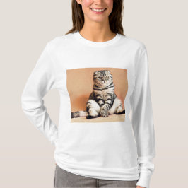 Niedliches Kitten ausgespült T-Shirt