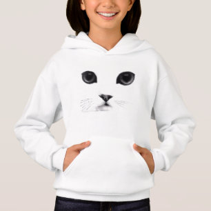 Niedliches Kitty-Katzen-Gesicht Hoodie
