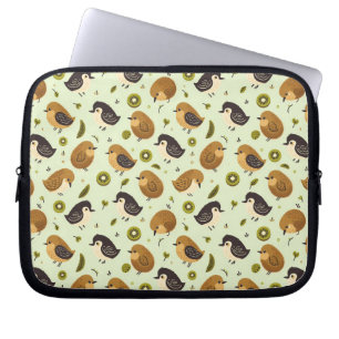 Niedliches Kiwi-Vogelmuster Laptopschutzhülle