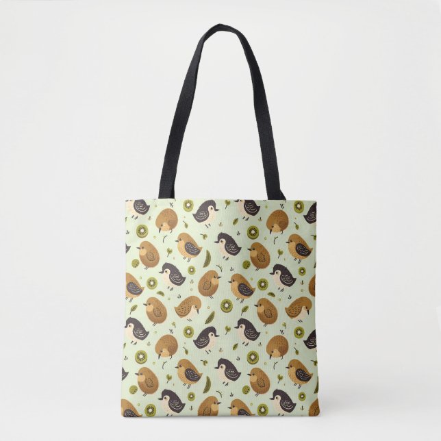 Niedliches Kiwi-Vogelmuster Tasche (Vorderseite)