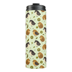 Niedliches Kiwi-Vogelmuster Thermosbecher