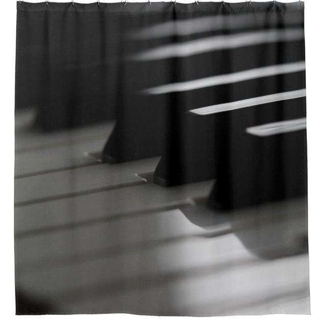 Niedliches Klavier Duschvorhang (Vorderseite)