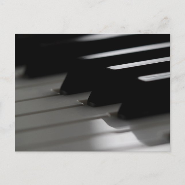 Niedliches Klavier Postkarte (Vorderseite)