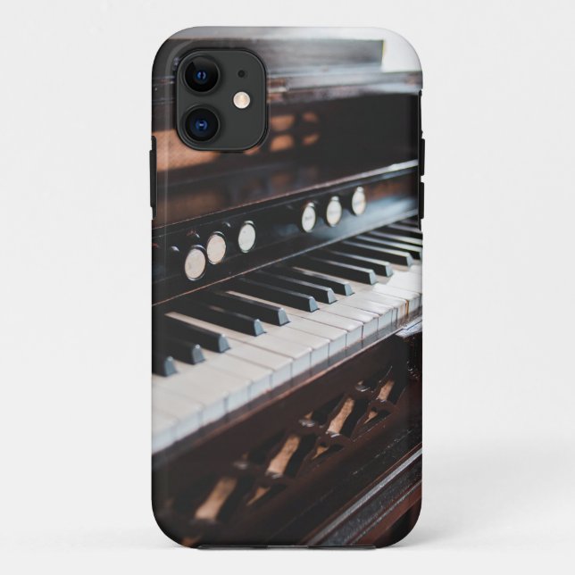 Niedliches Klavierdesign Case-Mate iPhone Hülle (Rückseite)