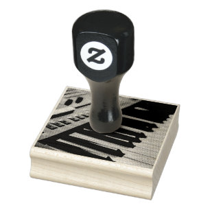 Niedliches Klavierdesign Gummistempel