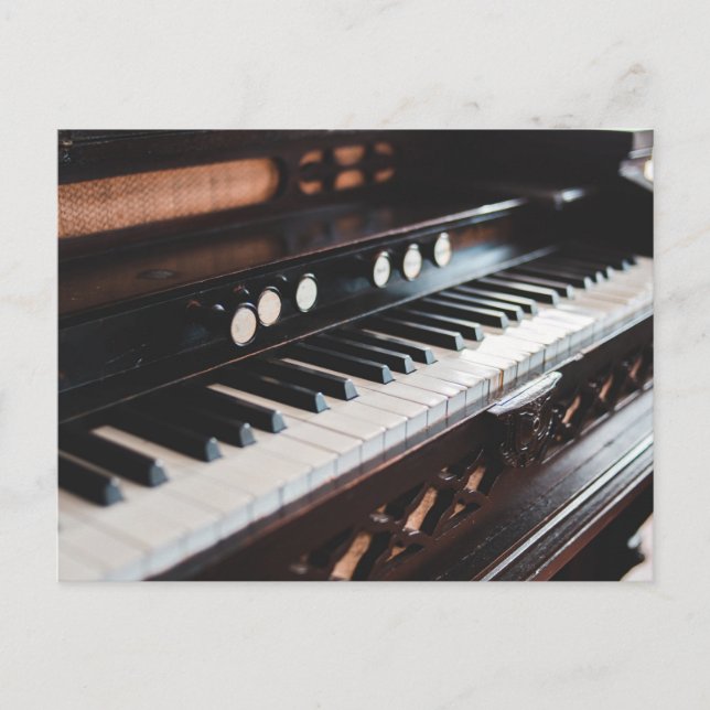 Niedliches Klavierdesign Postkarte (Vorderseite)