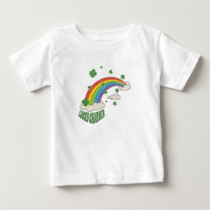 Niedliches Kleeblatt Rainbow St Patrick's Day Baby T-shirt