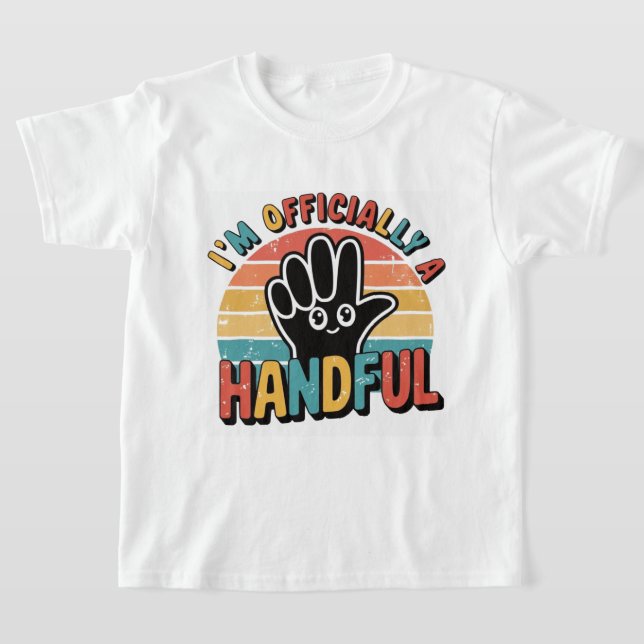 Niedliches Kleidungsstück für Boy Girl 5. Geburtst T-Shirt (Ablage )