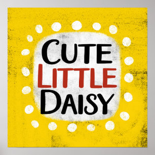 Niedliches kleines Daisy Poster Wall Art
