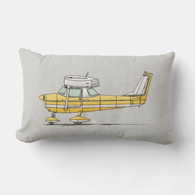 Niedliches kleines Flugzeug Lendenkissen (Vorderseite)