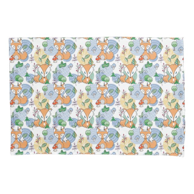 Niedliches kleines Fox-Muster Kissenbezug (Vorderseite-Links)