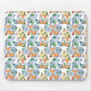 Niedliches kleines Fox-Muster Mousepad