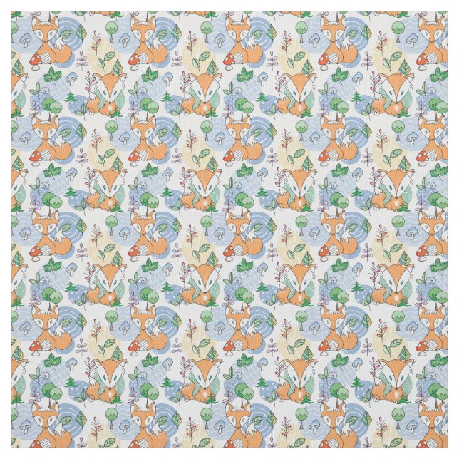 Niedliches kleines Fox-Muster Stoff (Muster)