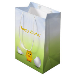 Niedliches kleines glückliches Osterbaby Mittlere Geschenktüte