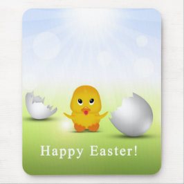 Niedliches kleines glückliches Osterbaby Mousepad
