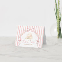 Niedliches kleines Lamm Rosa Schleife Blumenmuster