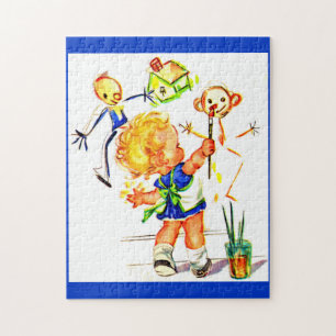 niedliches kleines Mädchen an der Wand
