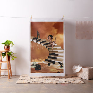 Niedliches kleines Mädchen Stoff