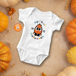 Niedliches kleines Monster mein erstes Halloween Baby Strampler