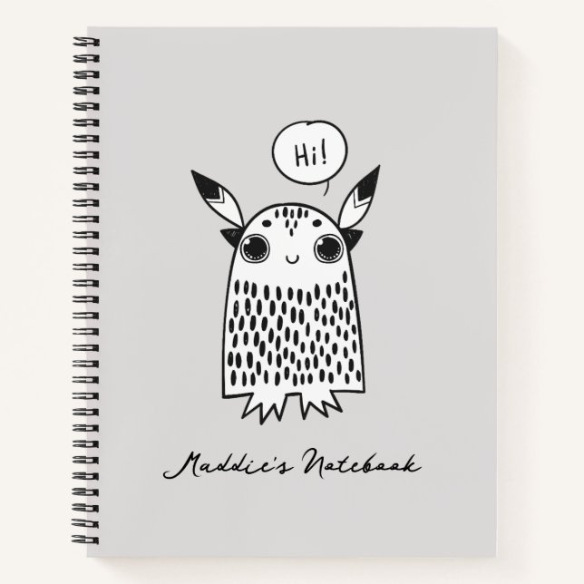 Niedliches kleines Monster Notizbuch (Vorderseite)