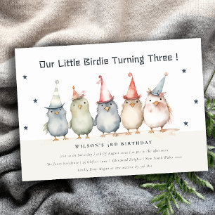 Niedliches kleines Party Vögel jedes Alters Kinder Einladung