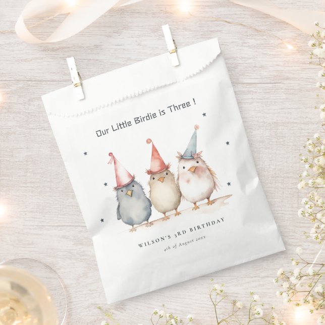 Niedliches kleines Party Vögel jedes Alters Kinder Geschenktütchen (Ausgeschnitten)
