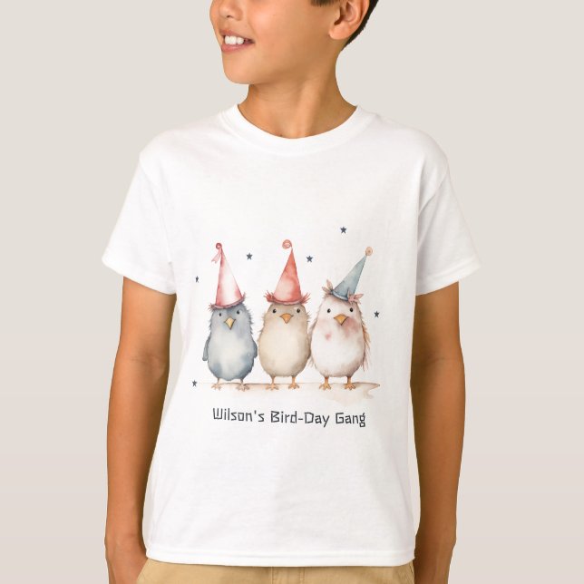 Niedliches kleines Party Vögel jedes Alters Kinder T-Shirt (Vorderseite)