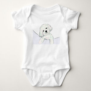Niedliches kleines Poodal in der Tasche Baby Strampler