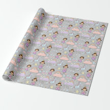 Niedliches kleines Princess Pink Nahtloses Muster