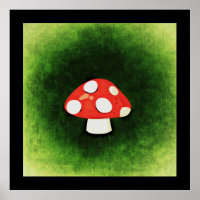 Niedliches kleines Rotes Pilz