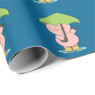 Niedliches kleines Schwein, das Geschenkpapier