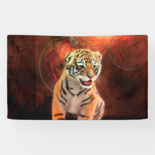 Niedliches kleines Tigerbaby Banner